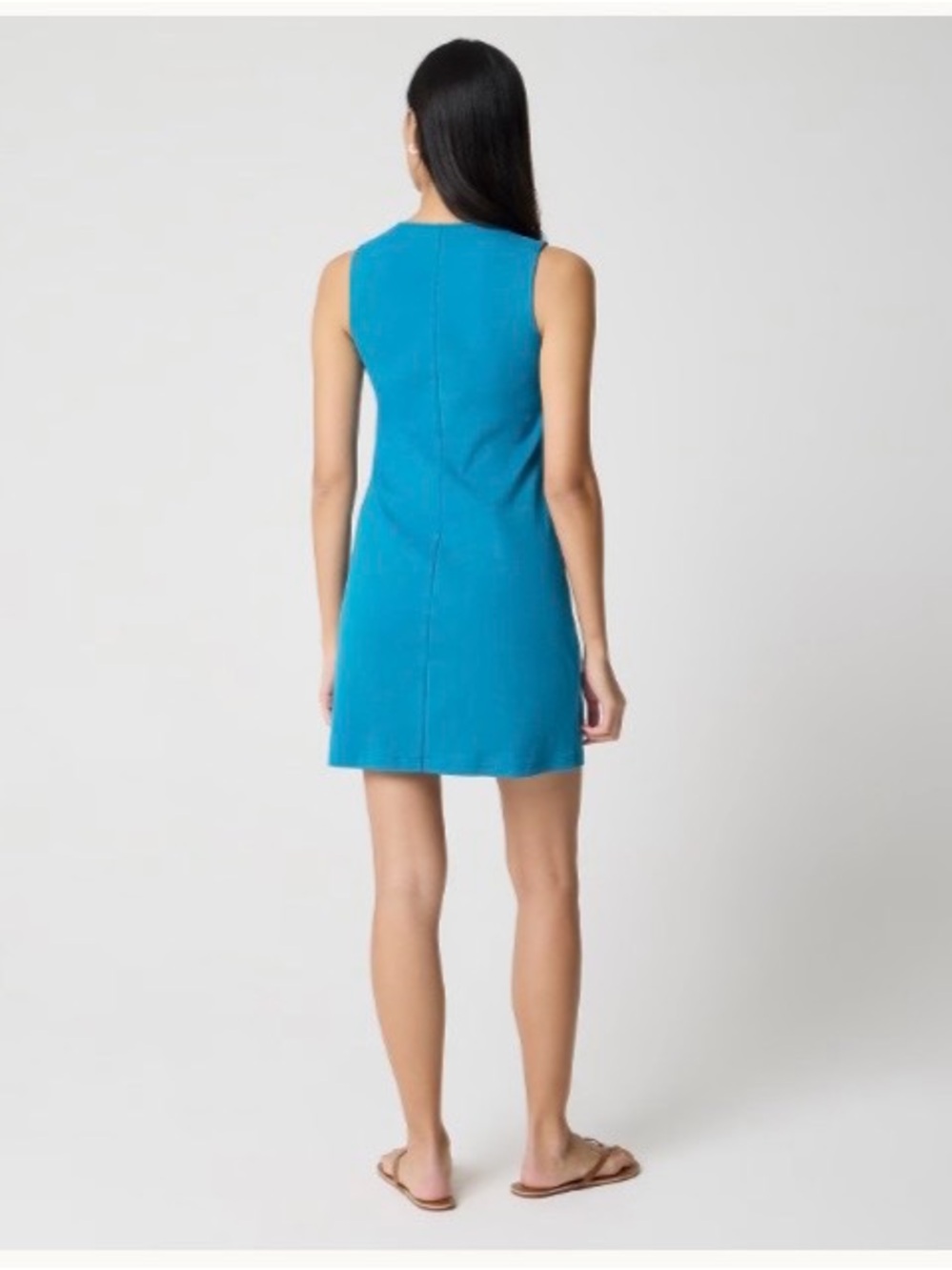 J. Crew Sleeveless Turquoise Shift Dress - Picture 2 of 6